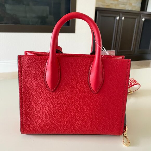 Last 1‼️Michael Kors★MIRELLA XS SHOPPER XBODY RED - Picture 3 of 8